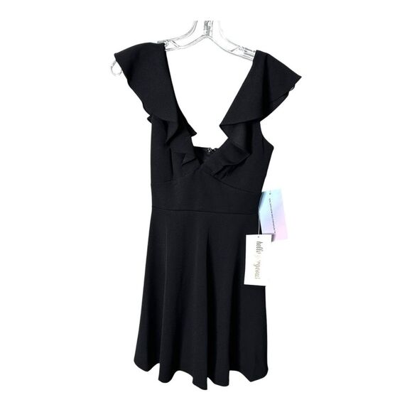 NWT JUMP APPAREL Womens Cap Sleeve V Neck Short Party Fit Flare LBD size XS - Picture 5 of 11